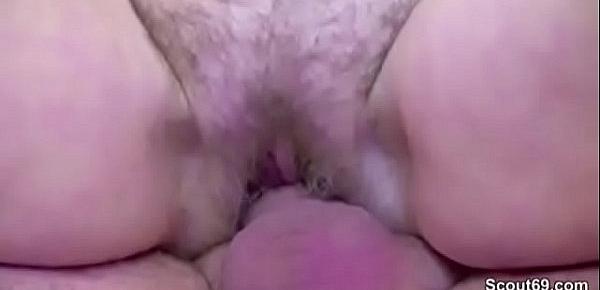  Hairy Mom Get First Fuck in Front of Camera for Cash